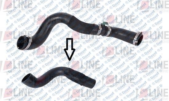 RG-TH-19054 Turbo Hortumu Kucuk Ford Transit Custom (V362) 2.2 Tdci 2012-